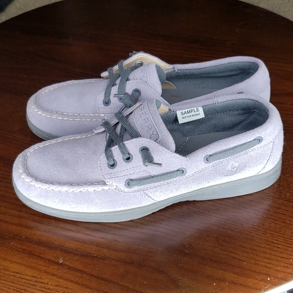 Sperry Topsider Loafers Womens 7 Purple Suede